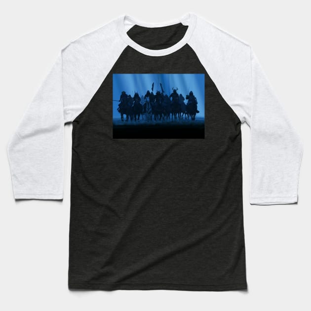 Samurai Charge Baseball T-Shirt by CompellingPhotography